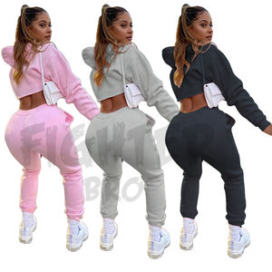 Survêtements de jogging d'hiver taille haute pour femmes, survêtements de sport décontractés avec logo personnalisé, survêtement zippé pour la course à pied respirante - Product Image 4