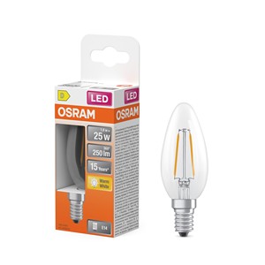 Paquete de 6 Velas LED sin Llama OSRAM OSR B25 1.8W E14 Clase - Product Image 1