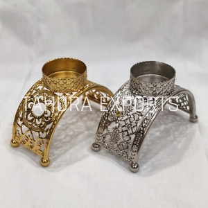 Decorative Collection of Classic Tabletop Decoration Silver Golden <b>Tea</b> <b>Light</b> Candle Holder for <b>Christmas</b> Home Ramadan Decoration - Product Image 4