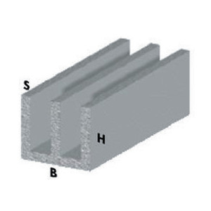 Profilo Argento H.200 Cm Canalino Uu 20x10x1 Mm - Product Image 1