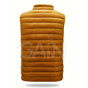 Chaleco Ligero Informal de Invierno para Hombre, Transpirable, Ecológico, Relleno 100% Poliéster, Personalizable, de Alta Calidad, con Cuello en V - Product Image 2