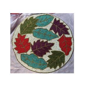 Napperon rond perlé personnalisé pour tapis de table à manger napperon perlé brodé à la main chemin décoratif pour mariage - Product Image 4