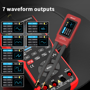 ZOYI ZT-MD2 cımbız LCR metre kondansatör direnç indüktör diyot Buzzer <span class=keywords><strong>Tester</strong></span> CNC Metal konut taşınabilir araç-kırmızı - Product Image 5