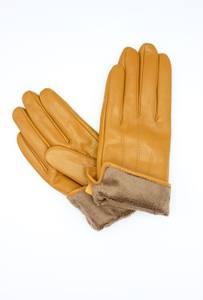 Professional Factory Wholesale Great Quality Fleece-Lined <b>Women's</b> Classic <b>Leather</b> <b>Gloves</b> Daily Travel WRIST-Length for Export - Product Image 3