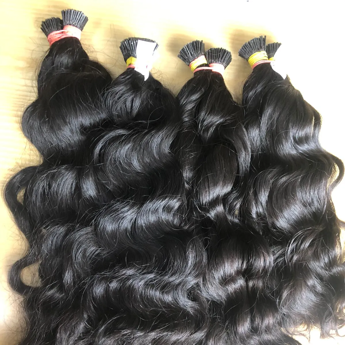 Grosir Sutra Alami Gelombang Mentah Rambut Manusia Vietnam Ditarik Ganda Keratin I Ujung Ekstensi Diproduksi Oleh Nguyen Rambut