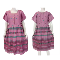 Robe florale en rayonne de qualité supérieure, super confortable, nouvelle collection Putri, élégante, pour le printemps, l'automne et l'été, vêtements de nuit pour femmes, usage quotidien