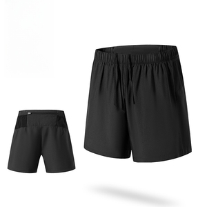 Men s QuickDrying Running <b>Shorts</b> <b>With</b> Compression Liner and <b>Zipper</b> <b>Pockets</b> for Gym Workout Summer Fitness <b>Shorts</b> DDP shipping - Product Image 1
