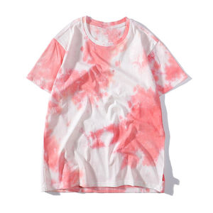 Custom <b>Men</b> Hip Hop Tie-Dye 100% Cotton Breathable <b>T</b>-<b>Shirt</b> Hem All Over Print Short Sleeve Summer Wholesale - Product Image 5