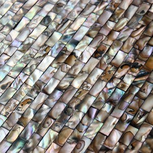 Azulejo de concha tejido de nácar elegante concha de mar Natural losa de fregona cocina baño Villa piso - Product Image 5