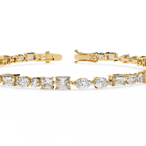 Bracelet en or 18 carats avec diamants de laboratoire - Élégant et éblouissant - Product Image 1