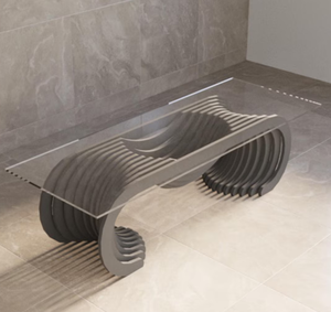 Table basse paramétrique Kalatri de luxe moderne, amovible, légère, lavable, pour la maison, le bureau, l'hôtel, utilisation en intérieur, décoration intérieure - Product Image 1