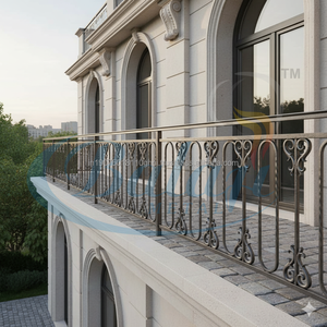 Grille de fenêtre moderne en fonte, clôture de sécurité pour balcon, décoration de porte, finition hautement polie, résistante à l'eau et à la rouille, architecturale - Product Image 3