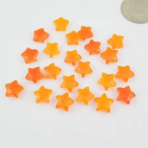 ลูกปัดหินอัญมณีแกะสลักรูปดาวคาร์เนเลียนจากธรรมชาติคาร์เนเลียนแกะสลักด้วยมือแบบหลวมเกรดชั้นนำ - Product Image 3