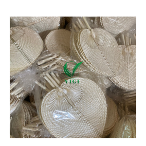 พัดใบปาล์มทำด้วยมือของตกแต่งบ้านสไตล์วินเทจ - Product Image 1