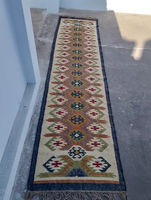 Hochwertige Wolle Jute Durrie Kelim Teppich Runner Teppich Handmade Home Decor Flache Dekoration für Wohn-und Schlafzimmer Halle Büro
