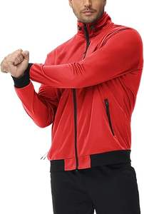 Chándal de entrenamiento de invierno con estilo para hombre, conjunto de 2 piezas de alta calidad, conjunto de chándal atlético con cremallera completa, manga larga de talla grande - Product Image 3