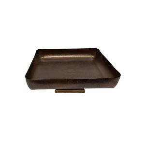 Design de luxe plateau de service Design moderne fer métal RECT forme plateau gris oxydase pour ustensiles de cuisine maison décorative à la main - Product Image 6