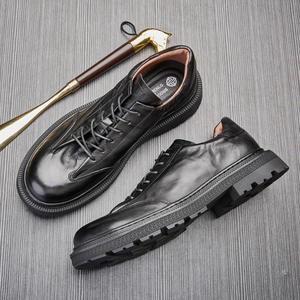 Chaussures de bureau en cuir véritable pour hommes avec semelle extérieure résistante à l'usure et semelle intérieure respirante, chaussures formelles - Product Image 1