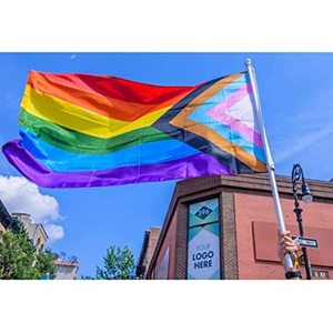 Bandera del Orgullo, Banderas del Orgullo Progressivo de 5x8 Pies, Arcoíris Vívido, Muestra tu Orgullo, Apoyo a la Comunidad, Bandera del Orgullo Gay, Bisexual y LGBTQ - Product Image 5