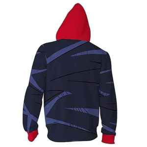 Sudaderas con capucha de sublimación de poliéster para hombre, venta al por mayor, Jersey 3D personalizado en blanco con cremallera, moda deportiva a granel, sudadera informal con capucha, ropa de sublimación - Product Image 6