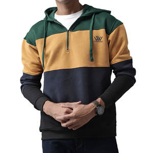 Ropa de calle Sudaderas transpirables de moda para hombres Sudaderas con cremallera corta básicas de alta calidad - Product Image 1
