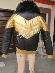 Chaqueta Bomber de Invierno para Hombre, de Piel de Oveja Genuina, con Cuello Alto y Diseño Reversible - Ropa Urbana Personalizada - Product Image 2