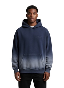 Sudadera con Capucha Personalizada con Efecto Desgastado por el Sol, Tejido French Terry de 500 g/m², Estilo Vintage, Lavado Ácido, Oversize, Streetwear para Hombre - Product Image 1