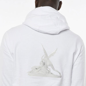 500g Heavyweight Men's Hoodies & Sweatshirts | Unisex Loose Pullover Embossed Logo Hoodies - Product Image 5