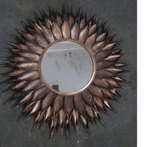 Timeless Elegance Modern Hammered Vintage Mirror with Rustic <b>Charm</b> Artisan Craftsmanship Distinctive Art Deco Round Decorative - Product Image 6