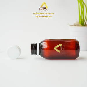 Custom 100ml Amber PET <b>Bottle</b> Cylinder Pharmaceutical Packaging for Liquid <b>Medicine</b> & Syrup for Pills - Product Image 4
