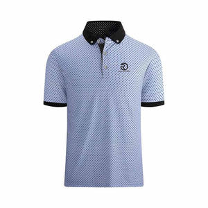 Nueva Ropa Deportiva Casual de Alta Calidad para Hombre, Camisetas de Punto de Poliéster/Algodón, Logotipo Bordado Personalizado, Transpirable - Product Image 4