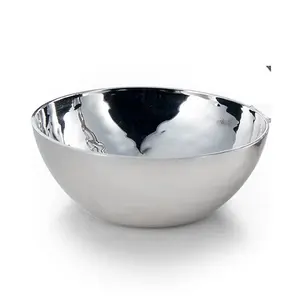 Cuencos de Metal de Lujo para el Hogar y Restaurantes, Aptos para Uso en Resorts, Platos y Vajilla, Decoración del Hogar de Zahid Exports, Plateados - Product Image 5