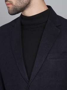 Blazer Azul Marino Elegante de la Mejor Calidad para Hombre, Casual y Formal, para Ceremonias y Eventos Especiales, Disponible a Precio de Descuento - Product Image 2
