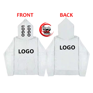 Sudadera con Capucha Personalizada de Alta Calidad para Hombre, Ecológica, Impermeable, 100% Algodón, Gruesa, con Cierre, Estilo Urbano para Invierno, Color Sólido - Product Image 4