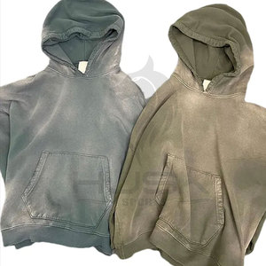 Sudadera con capucha extragrande con cremallera, logotipo personalizado impreso, de algodón y poliéster, estilo vintage, para invierno - Product Image 5