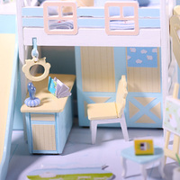 IIECREATE DIY Miniature Maison P-1004 Baa Baa Little N 3D Puzzle En Bois Jouets Kit Mini Jouet Style À La Main En Bois Assemblage