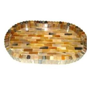 Assiette de service en corne de grande taille pour maison hôtel mariage ou fête plats et assiettes en gros plateau de service - Product Image 6