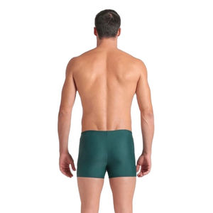 Short de bain ajusté pour homme avec logo personnalisé, imprimé graphique vert, maillot de bain pour homme, tissu extensible, short de bain pour la plage et la piscine - Product Image 2