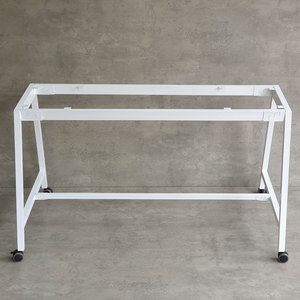 CFOS004 Chaise mobile en métal au design minimaliste 140x80cm, table basse, pieds de banc pour usage hospitalier, revêtement en poudre - Product Image 4