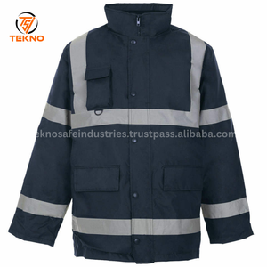 2025 vêtements de Construction vêtements réfléchissants sécurité environnementale haute visibilité vêtements de travail sécurité travailleur Bomber veste service OEM - Product Image 3