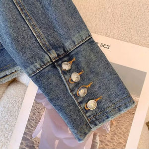 Chaqueta Vaquera de Mujer Tendencia 2025, Ropa Casual Urbana, Forro de Algodón Tejido Ecológico a Rayas, Precios Económicos - Product Image 6