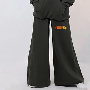 Pantalon de survêtement décontracté pour femme, taille haute élastique, avec cordon de serrage uni, poche tendance, vêtements d'automne - Taille 3XL disponible - Product Image 4