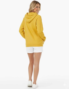 Sweat à capuche long oversize pour femme, pull décontracté, coupe ample, tissu velours, confortable, streetwear d'hiver, logo sur le devant - Product Image 4