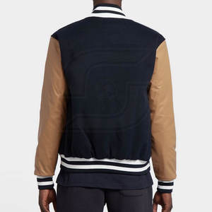 Veste d'hiver unisexe avec bouton imprimé logo col montant vêtements de sport pour hommes en toile tissu OEM Service vente en gros de vêtements pour hommes - Product Image 4