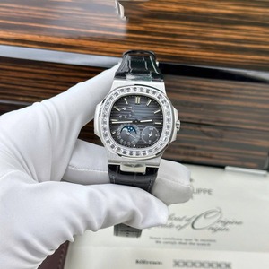 Reloj Automático con Incrustaciones de Moissanita Baguette, Movimiento Japonés, Esfera con Marcadores, Función de Fecha, Reloj de Lujo de Acero Inoxidable, Proveedor - Product Image 4