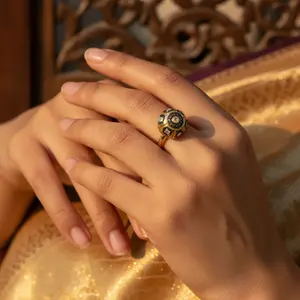 Joyería de Lujo con Baño de Oro y Cuentas para Mujer, Collares de Moda con Incrustaciones de Diamantes - Product Image 2