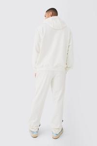 Conjunto Deportivo Informal de Felpa para Hombre, con Capucha, Ecológico, Transpirable, 100% Algodón, de Dos Piezas - Product Image 2