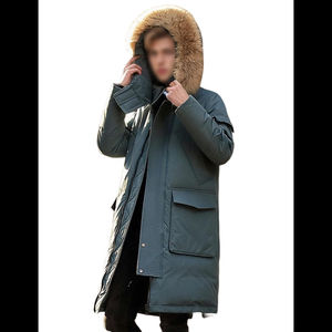 Chapeau Parkas Veste Homme Hiver Nouveau Classique Chaud Polaire Amovible Automne Vêtements d'extérieur Tenues Poches Parka Vestes Homme - Product Image 4