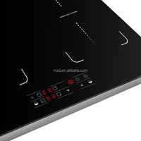Cuisinière à induction électrique, plaque à induction intégrée et table de cuisson électrique pour 7000W avec 2 zones flexibles