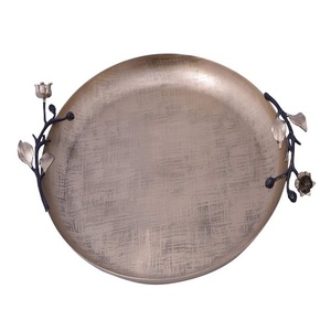 Mesa de comedor de la mejor calidad, bandeja de comida de aluminio con forma de 2 hojas, precio atractivo - Product Image 2